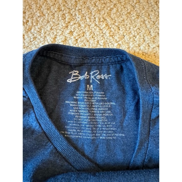 Bob Ross Navy Tee - Picture 3 of 3